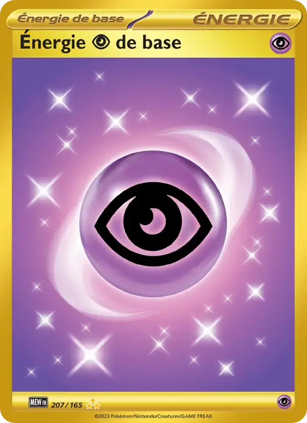 Carte Pokémon Énergie Psychic de base #207 — Pokémon 151