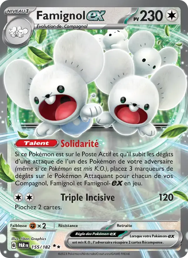 Carte Pokémon Famignol-ex #155 — Faille Paradoxe