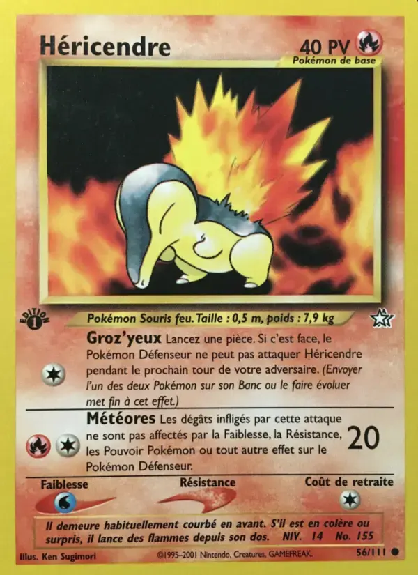 Carte Pokémon Héricendre #56 — Neo Genesis