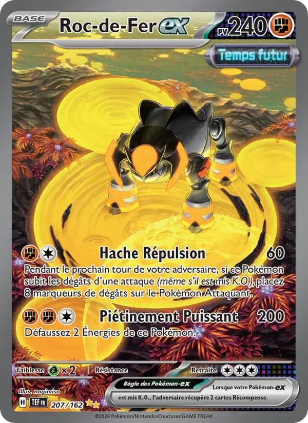 Carte Pokémon Roc-de-Fer-ex #207 — Forces Temporelles