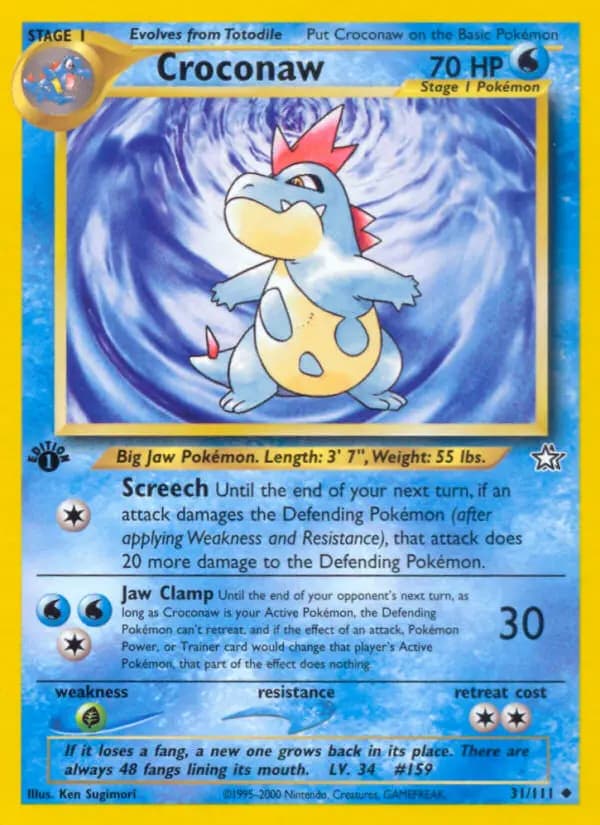 Croconaw #31 — Neo Genesis