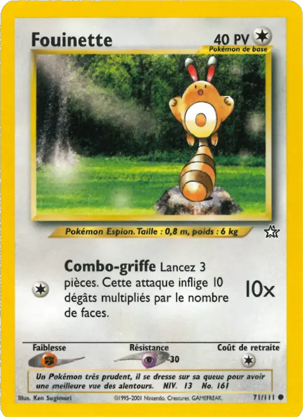 Carte Pokémon Fouinette #71 — Neo Genesis