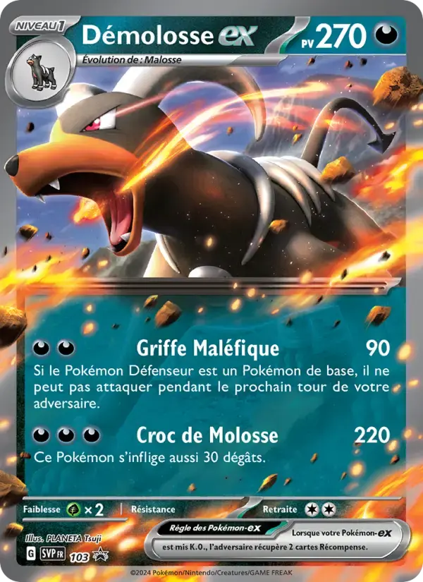 Carte Pokémon Démolosse-ex #103 — Promos Écarlate et Violet