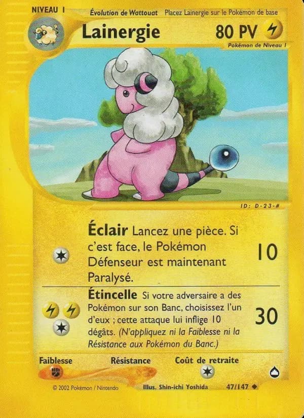 Carte Pokémon Lainergie #47 — Aquapolis