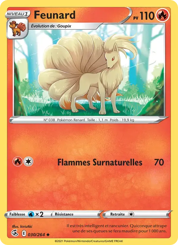 Carte Pokémon Feunard #30 — Poing de Fusion