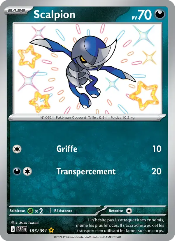 Carte Pokémon Scalpion #185 — Destinées de Paldea
