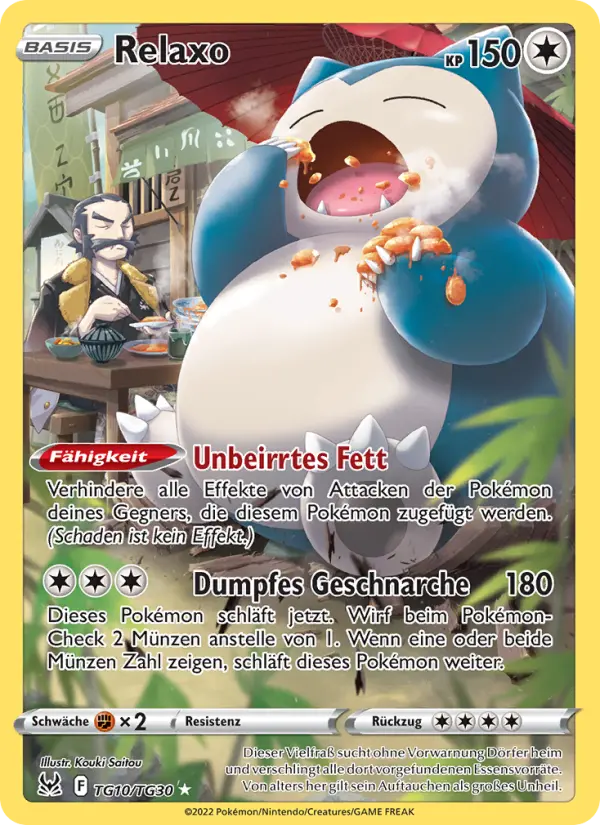 Carte Pokémon Ronflex #TG10 — Origine Perdue