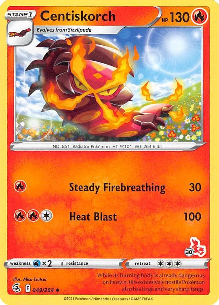 Centiskorch #049 Stamp V3 — Fusion Strike