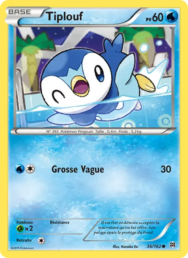 Carte Pokémon Tiplouf #36 — Impulsion Turbo