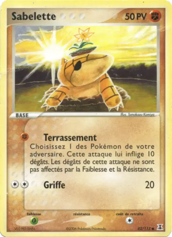 Carte Pokémon Sabelette #82 — Espèces Delta