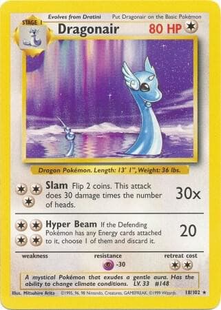 Dragonair #18 — Base Set