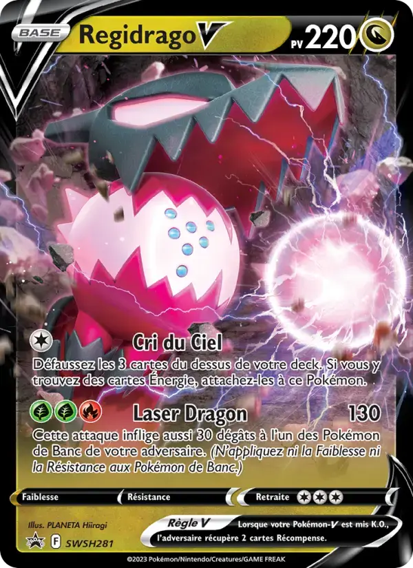 Carte Pokémon Regidrago V #SWSH281 — Promos Épée et Bouclier