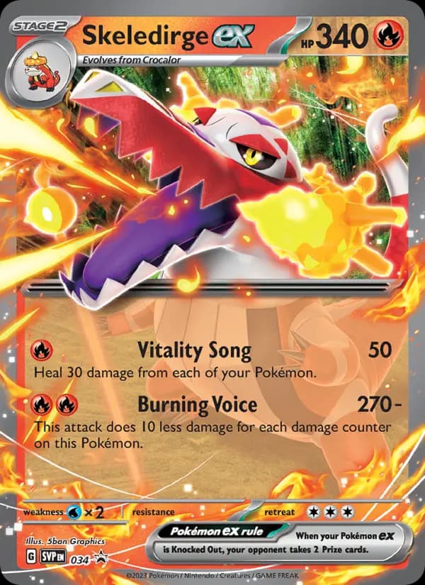 Skeledirge ex #034 — Scarlet & Violet Promos