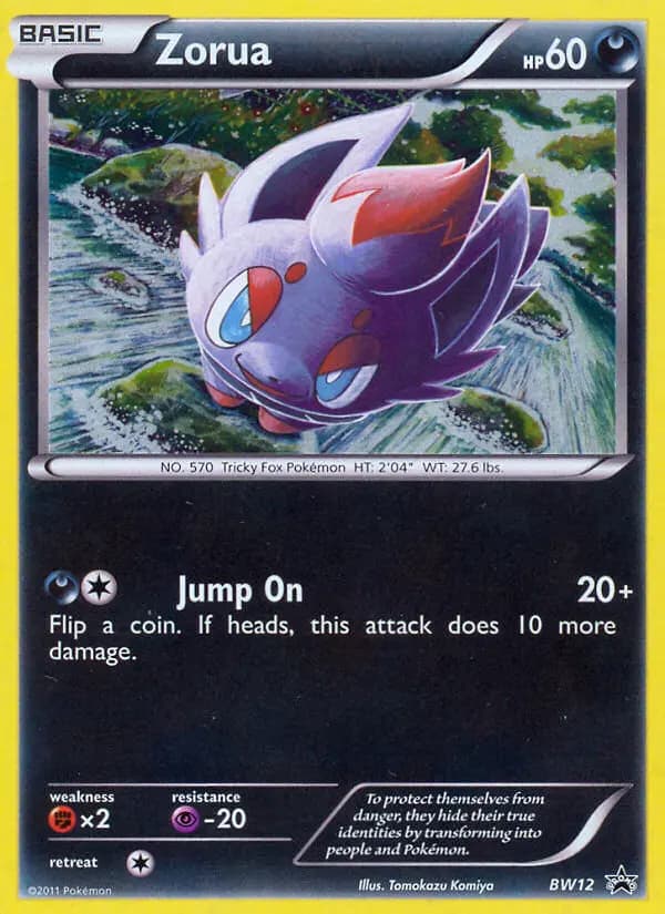Zorua #BW12 — Black & White Promos