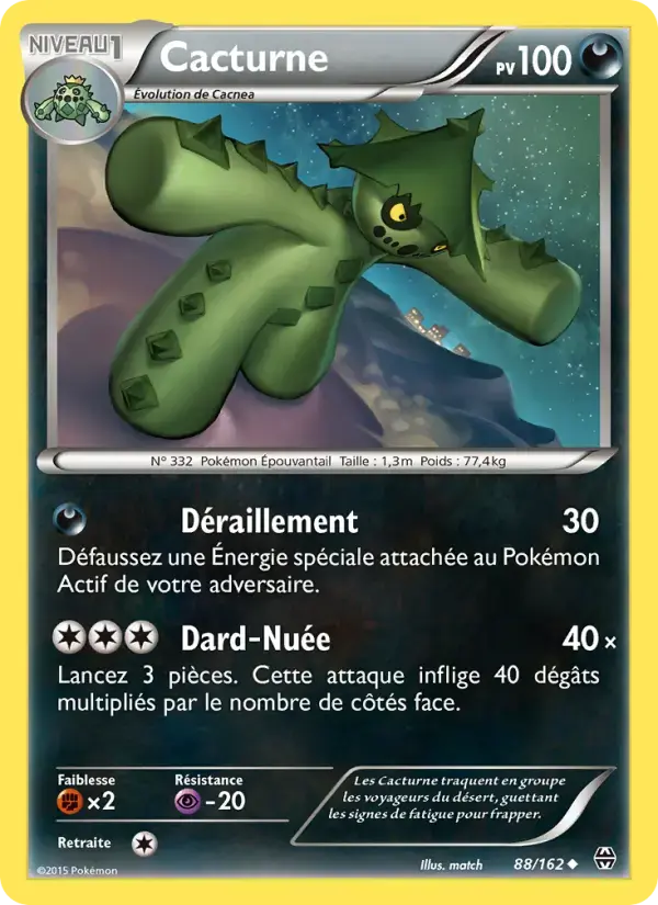 Carte Pokémon Cacturne #88 — Impulsion Turbo