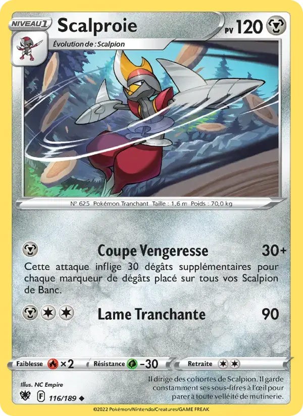Carte Pokémon Scalproie #116 — Astres Radieux