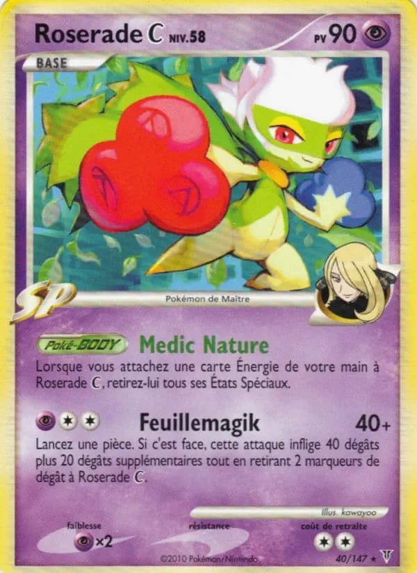 Carte Pokémon Roserade  #40 — Vainqueurs Suprêmes