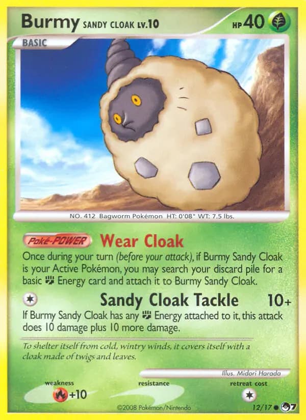 Burmy Sandy Cloak #12 — POP 7