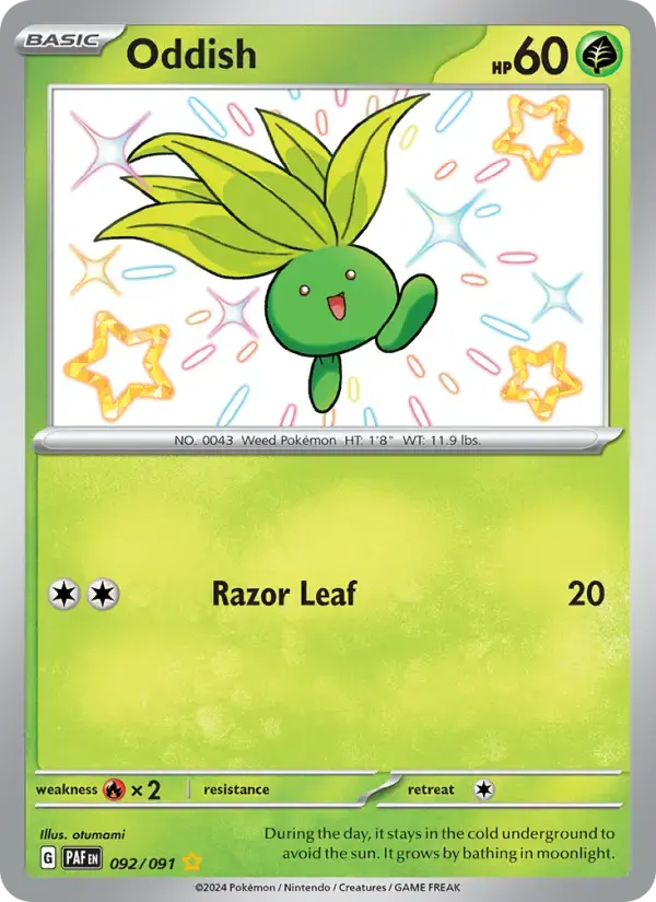 Oddish #092 — Paldean Fates