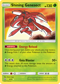 Carte Pokémon Genesect Brillant #9 — Légendes Brillantes