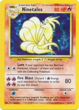 Ninetales #12 — Base Set