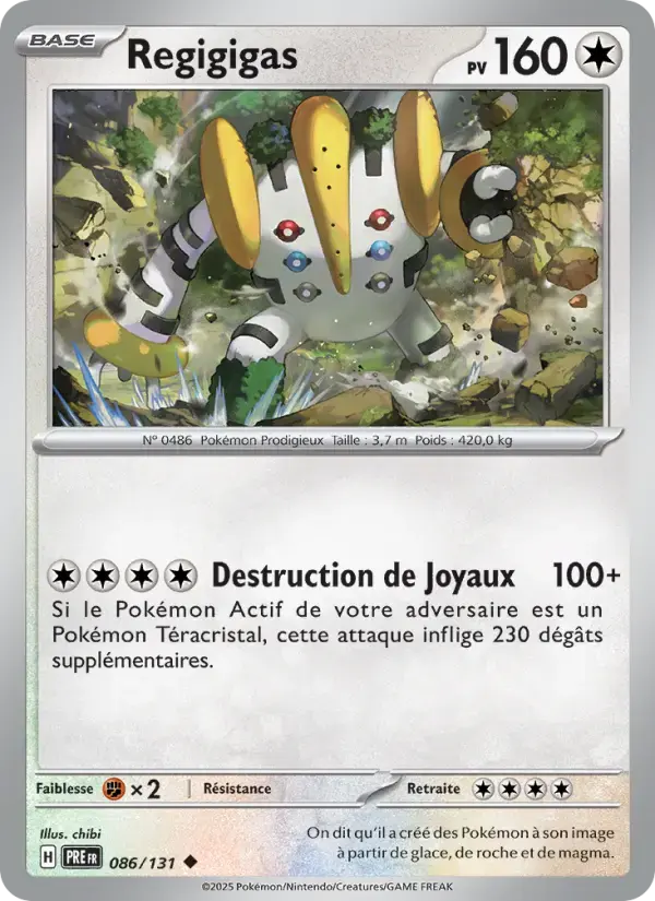 Carte Pokémon Regigigas #086 — Évolutions Prismatiques