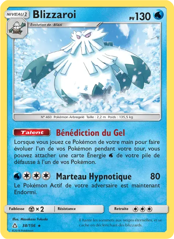 Carte Pokémon Blizzaroi #38 — Ultra-Prisme