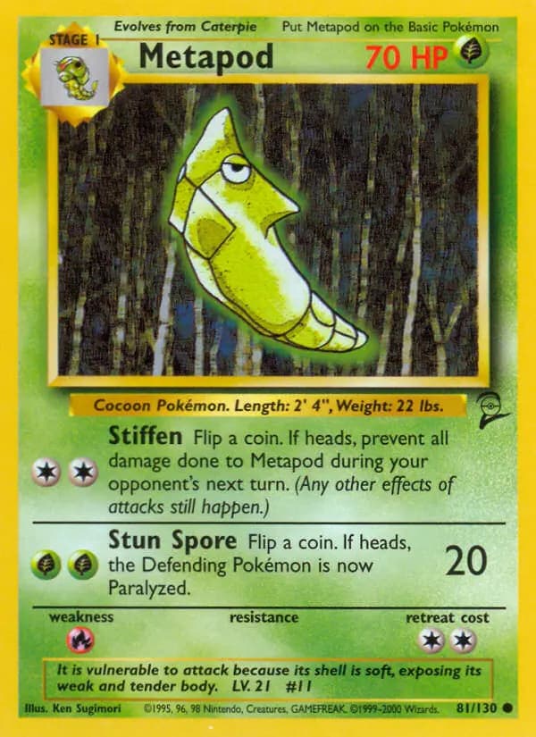 Metapod #81 — Base Set 2