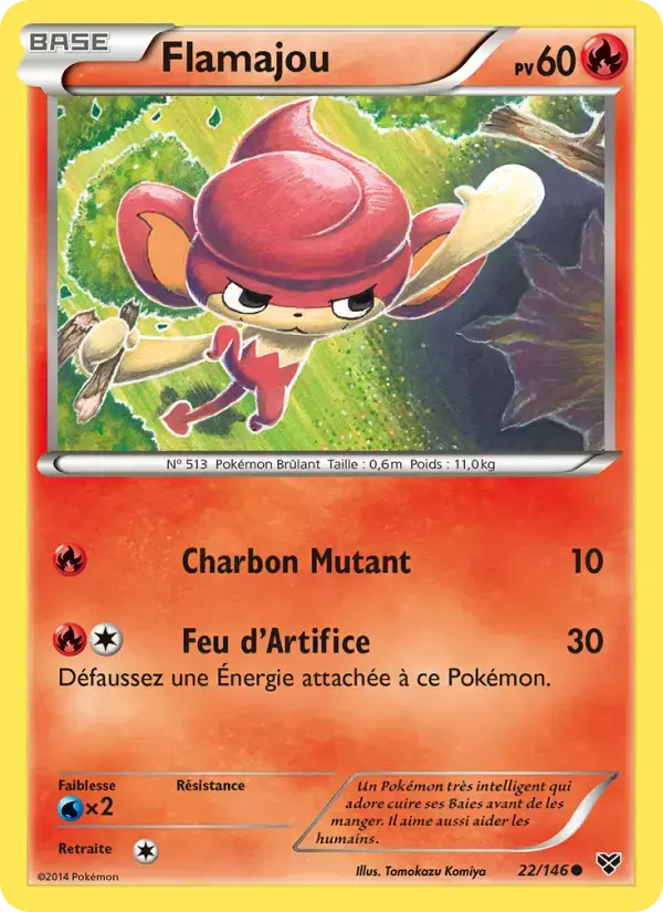 Carte Pokémon Flamajou #22 — XY