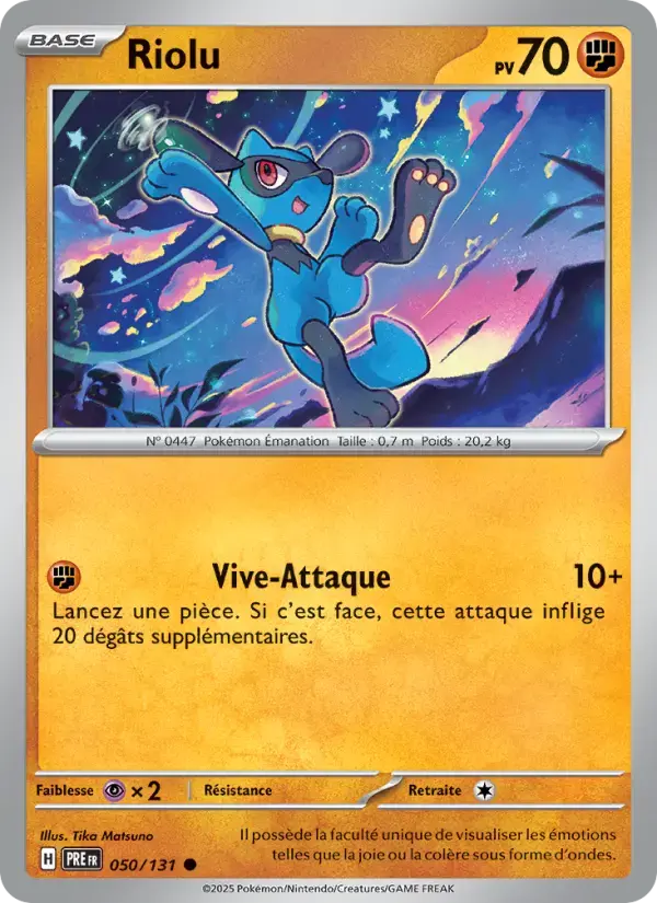 Carte Pokémon Riolu #050 — Évolutions Prismatiques