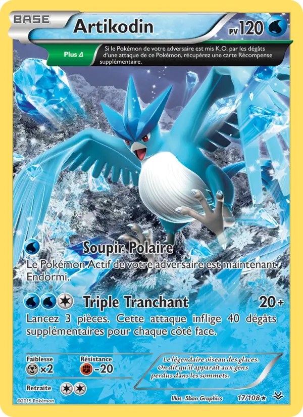 Carte Pokémon Artikodin #17 — Ciel Rugissant