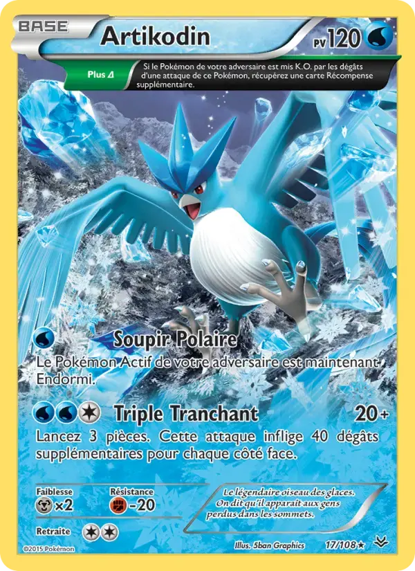 Carte Pokémon Artikodin #17 — Ciel Rugissant