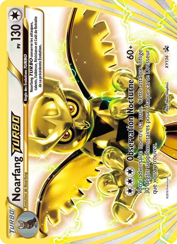 Carte Pokémon Noarfang TURBO #XY136 — Promos X&Y