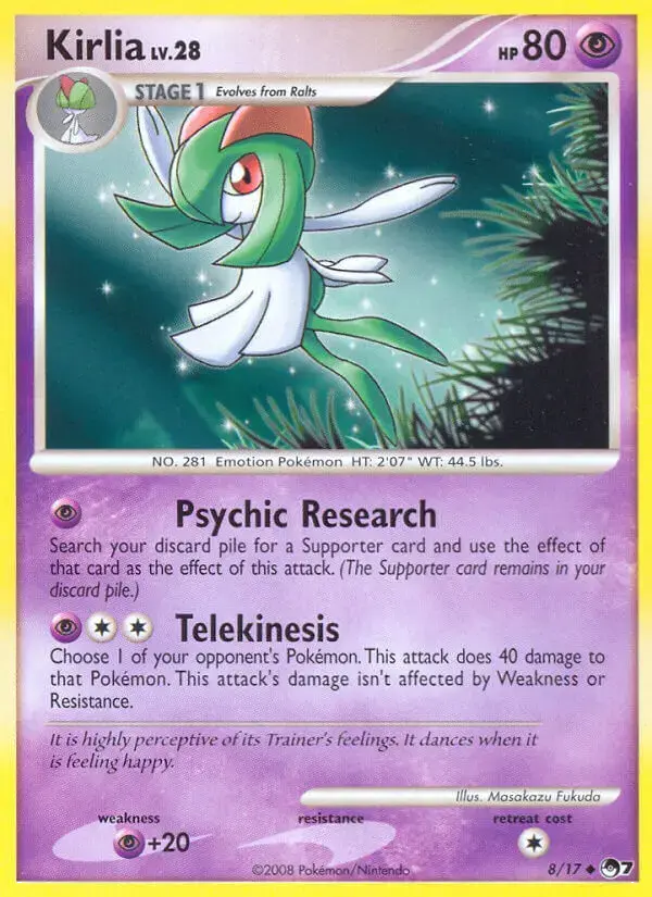 Carte Pokémon Kirlia #8 — POP 7