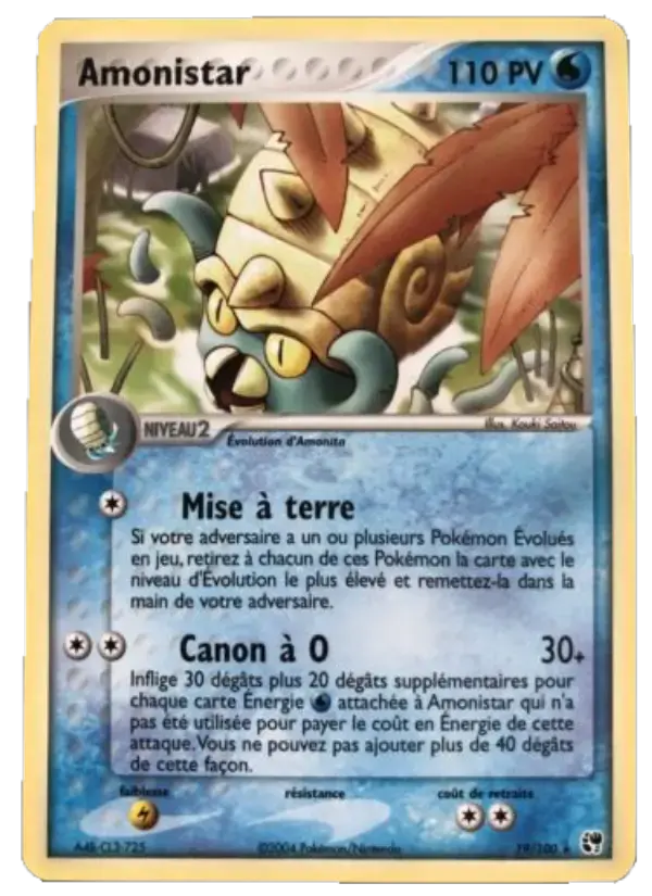 Carte Pokémon Amonistar #19 — Tempête de Sable