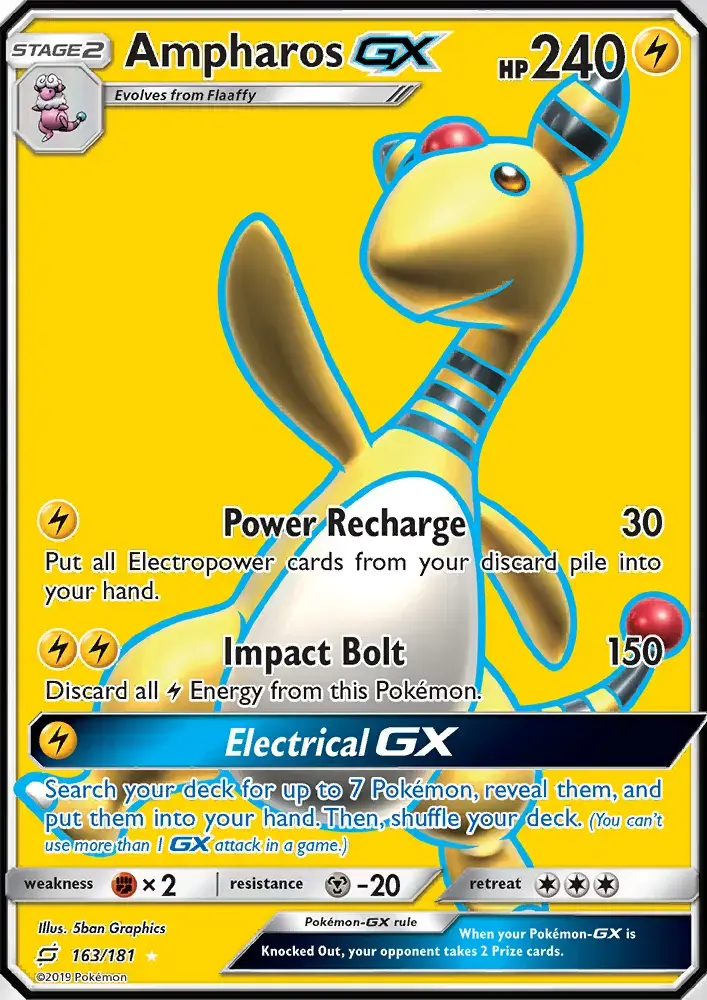Ampharos GX #163 — Team Up