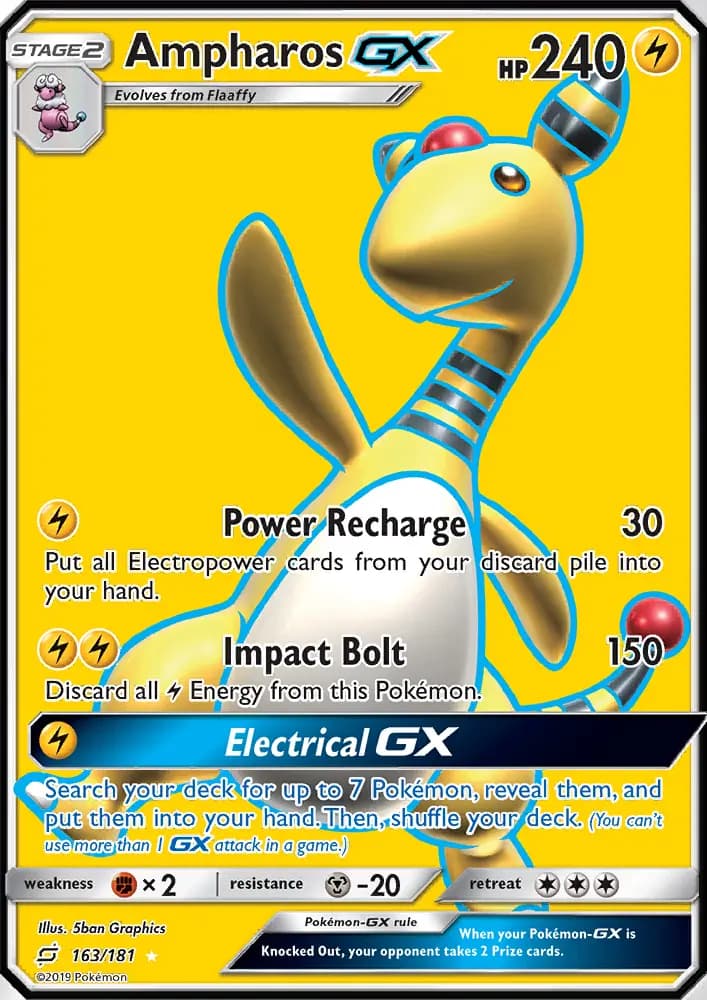 Ampharos GX #163 — Team Up