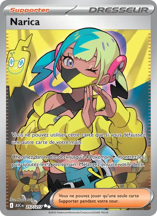 Carte Pokémon Narica #257 — Héros Transcendants