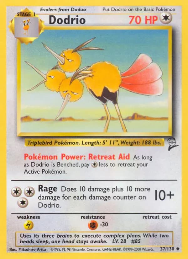 Dodrio #37 — Base Set 2