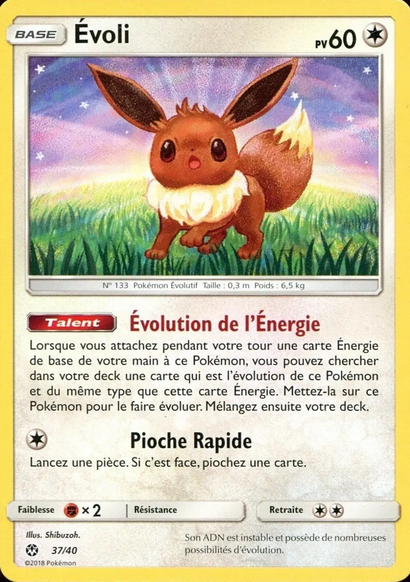 Carte Pokémon Évoli #37 — 2018 Promo McDonald's