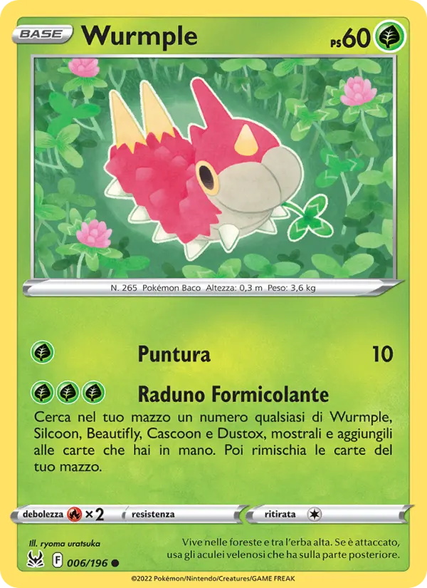 Carte Pokémon Chenipotte #006 — Origine Perdue