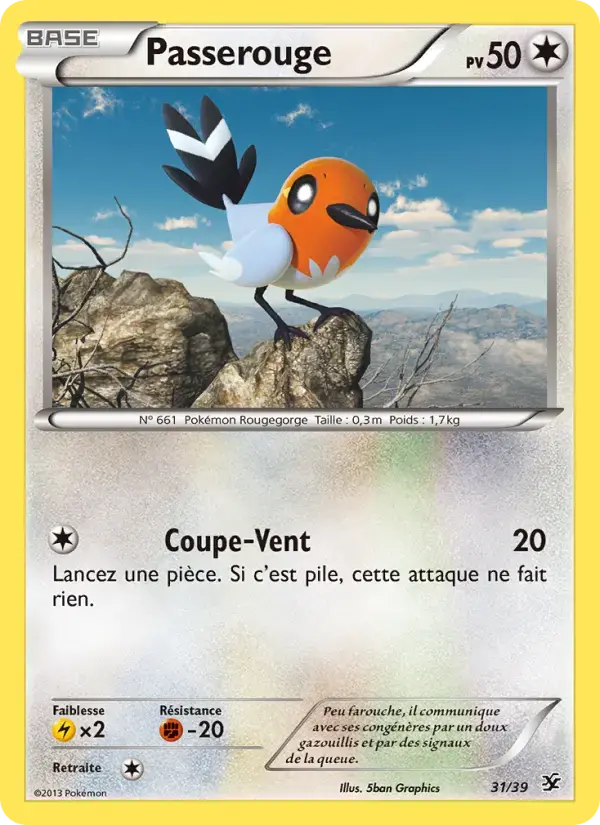 Carte Pokémon Passerouge #31 — Bienvenue à Kalos