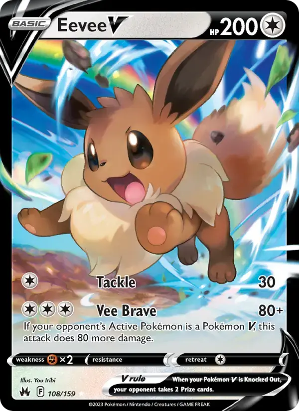 Eevee V #108 — Crown Zenith