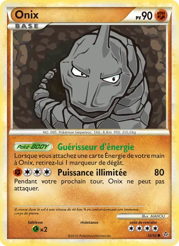 Carte Pokémon Onix #56 — Déchaînement