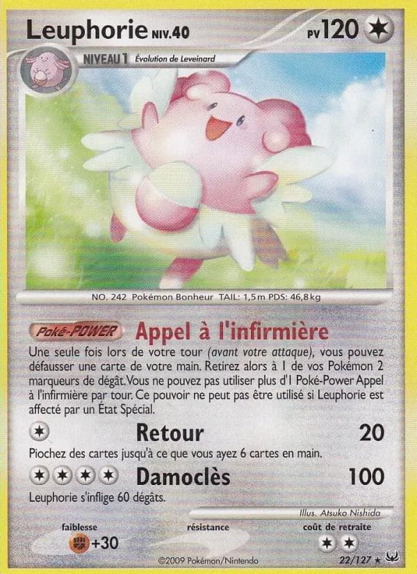 Carte Pokémon Leuphorie #22 — Platine