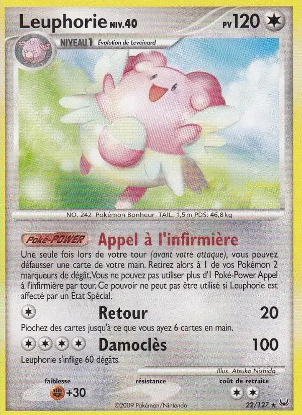 Carte Pokémon Leuphorie #22 — Platine