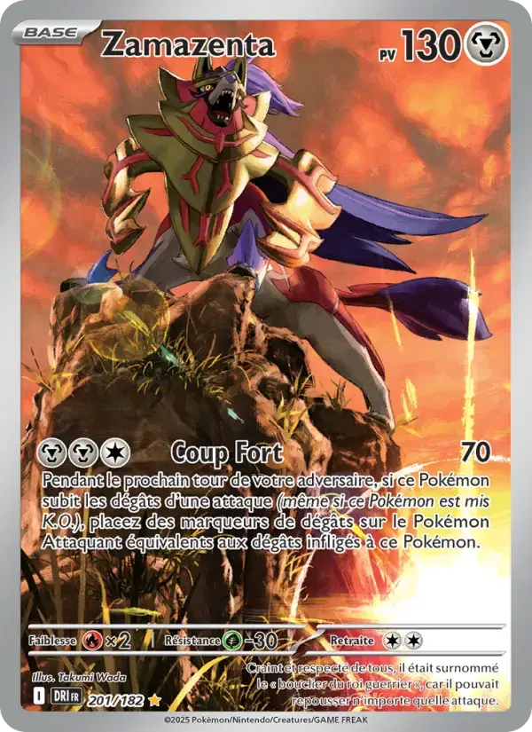 Carte Pokémon Zamazenta #201 — Rivalités Destinées
