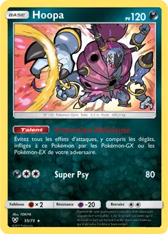 Carte Pokémon Hoopa #55 — Légendes Brillantes