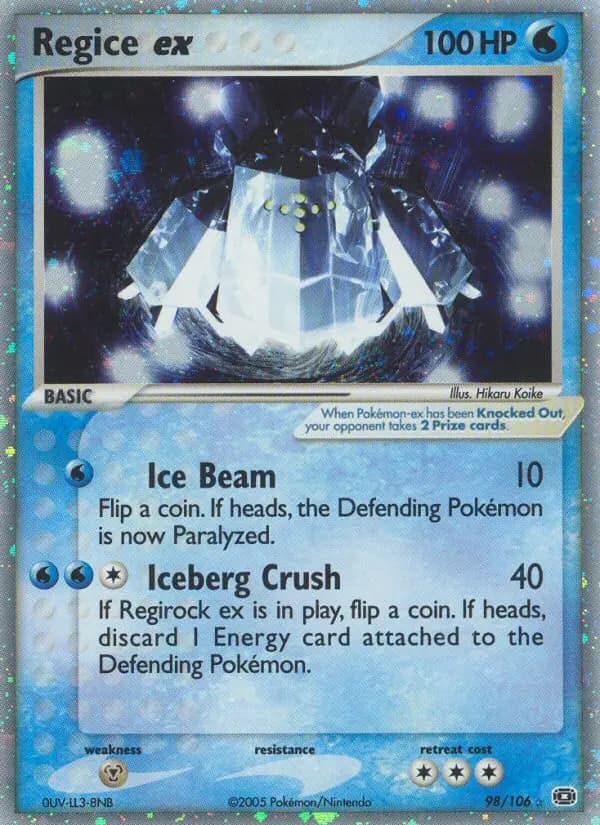 Regice ex #98 — Emerald