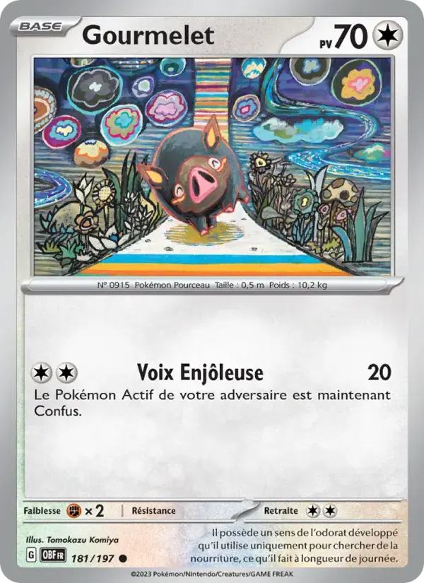 Carte Pokémon Gourmelet #181 — Flammes Obsidiennes